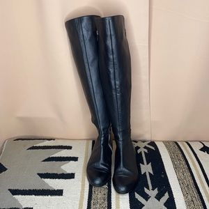 Michael Kors OTK Black Leather Boots